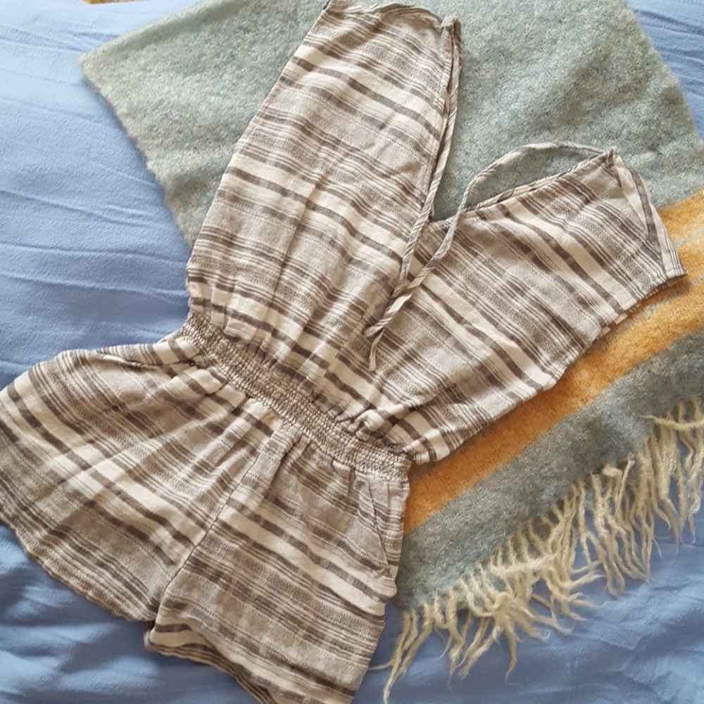 Striped romper